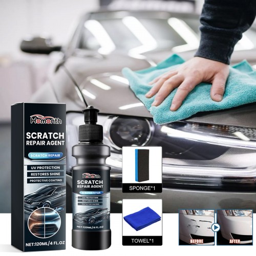 Homonth Scratch Repair Kit – Swiftly Remove, Polish & Restore Car Paint, Easy DIY Application 120ml